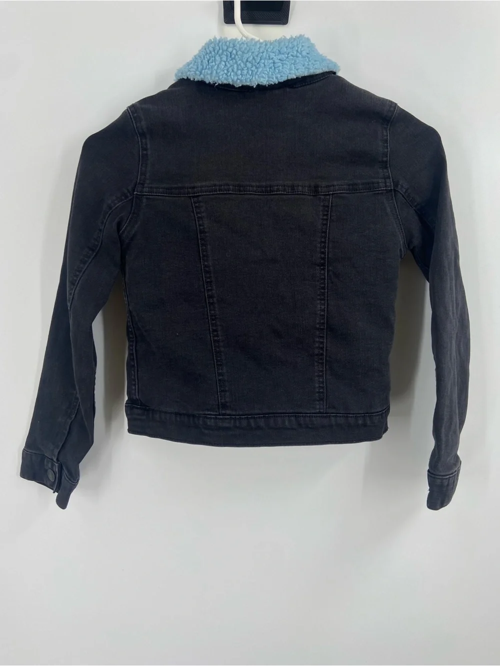 Levi's Kids Faux Sherpa Lined Black‎ Denim Jacket Size small 8-10years old